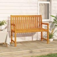 Berkfield Home Garden Bench 110 cm Solid Acacia Wood in Brown