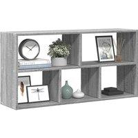 Berkfield Home Wall Shelf Grey Sonoma 100x25x50 cm Engineered Wood | Size: 100 x 25 x 50 cm