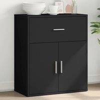 Berkfield Home Sideboard Black 60x31x70 cm Engineered Wood | Size: 60 x 31 x 70 cm