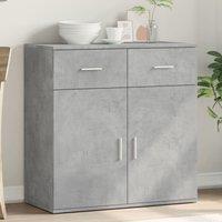 Berkfield Home Sideboard Concrete Grey 79x38x80 cm Engineered Wood | Size: 79 x 38 x 80 cm