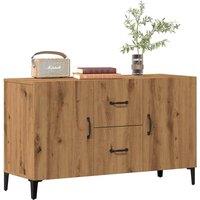 Berkfield Home Sideboard Artisan Oak 100x36x60 cm Engineered Wood in Brown | Size: 100 x 36 x 60 cm