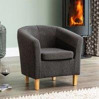 Branford Boucle Fabric Tub Chair