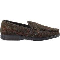 Lazy Dogz Men's Eisenhower Slippers in Brown | Size: 9