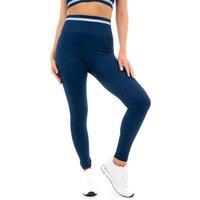 Smart Living Women's Stylish & Comfortable Leopard Print High Waisted Seamless Leggings in Navy | Size: Medium