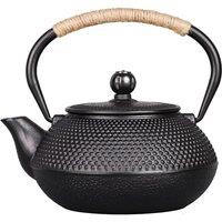 Gr8 Home Black Japanese Style Cast Iron Teapot Kettle