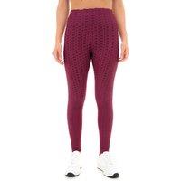 Smart Living Comfortable & Versatile Honeycomb Waffle Leggings in Burgundy | Size: Large