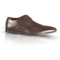 Silver Street London Men's Rowley Leather Lace-up Formal Derby Shoes in Brown | Size: 11