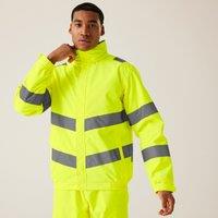 Regatta Men's Hi-Vis Pro Contract Dover Jacket in Yellow | Size: 2XL