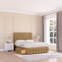 Berlin Plush Bed Set ,4 Drawers, Mattress & 54" Headboard
