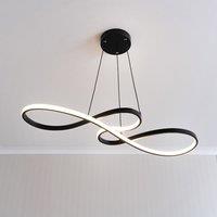 ValueLights Infinity Black Swirl Integrated LED Ceiling Flush or Pendant Light
