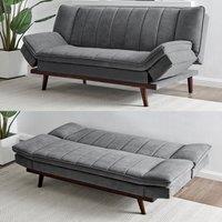 Bravich LTD Mondaine Sofa Bed Click Clack Double in Grey | Size: 3 Seater