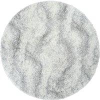 MARINA Round Shaggy Solid Color Plush Pile Area Rug