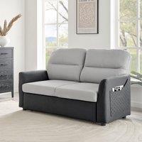 Bravich LTD Rhona Sofa Bed Pull Out Two Seater Double in Grey | Size: 2 Seater