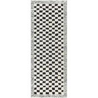 EKTA Scandi Modern High Pile Checkered Area Rug