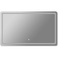 Emitto LED Wall Mirror Anti-fog Bathroom Mirrors Makeup Light 100x70cm in Bright Green | Size: 100x70 cm