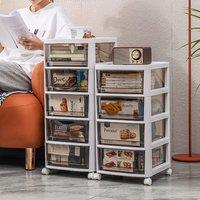 4-Tier Floor-standing Storage Drawer Cart Organiser Rack