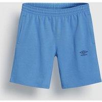 Umbro Men's Fleece Logo Casual Shorts in Blue | Size: Medium