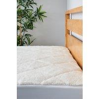BHS Teddy Bear Deep Mattress Protector in White | Size: Single