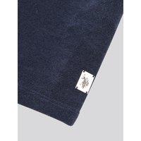 U.S. POLO ASSN. Men's Terry Revere Collar Polo Shirt in Dark Navy | Size: Medium