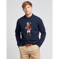 U.S. POLO ASSN. Men's Chuck Loopback Crew Sweat in Dark Navy | Size: XL