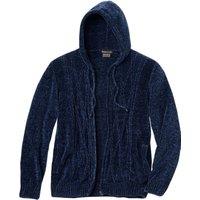 Knitted Chenille Hooded Cardigan