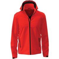 Stedman Men's Lux Hooded Soft Shell Jacket in Red | Size: Large