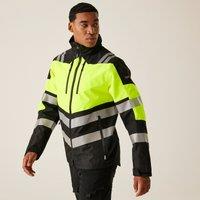 Regatta Men's Hi-Vis X-PRO Waterproof Shell Jacket in Bright Yellow | Size: 4XL
