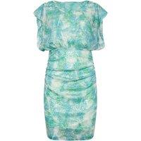 Star by Julien Macdonald Women's Sequin Ruched Mini Dress in Turquoise | Size: 14