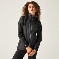 Regatta Women's Corinne IV Waterproof Packaway Jacket in Jet Black | Size: 16