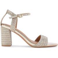 KG Kurt Geiger Women's 'Fleur Bling' Heels in Gold | Size: 7