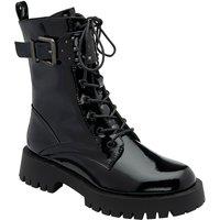 Ravel Women's Black Patent 'Bilston' Zip-Up Ankle Boots | Size: 4