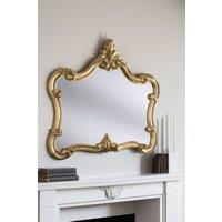 Carved Classic Landscape Mirror Gold