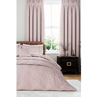 1951 'Ashleigh' Jacquard Duvet Cover Set in Pink | Size: Double