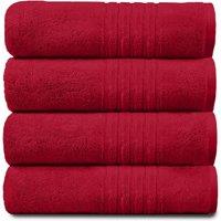 GAVENO CAVAILIA 4 Pack Hampton Towel in Red