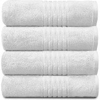 GAVENO CAVAILIA 4 Pack Hampton Towel in White | Size: Bath Sheet