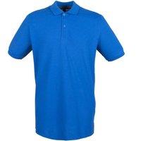 Henbury Men's Modern Fit Cotton Pique Polo Shirt in Royal | Size: Small
