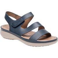 IVACHY Women's Comfortable Faux Leather Sandals-Cushioned & Lightweight in Blue | Size: 7.5