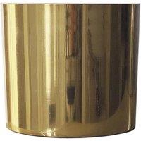 Leaf 18cm Modern Metal Planter in Gold