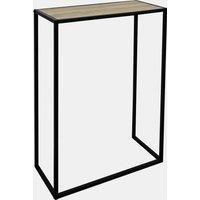 OHS Marble End Table Living Room Console Bedroom Side Nightstand Metal in Natural