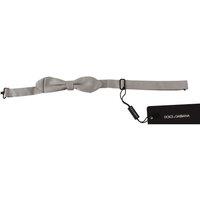 Grey Bow Tie Adjustable Neck Strap - Gray