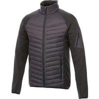 Elevate Men's Banff Hybrid Insulated Jacket in Grey | Size: Large