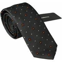 Geometric Silk Necktie - Gray Ties