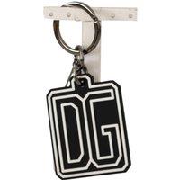 DG Keychain Black Rubber Logo Men