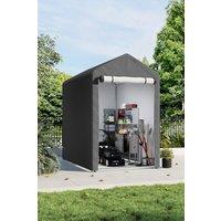 4x6FT Waterproof Outdoor Galvanized Tube Storage Shed