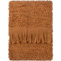 Yard Ulsmere Boucle Fringed Throw in Burnt Orange | Size: 130 cm x 180 cm