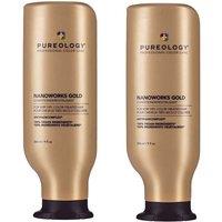 Pureology Nanoworks Gold Conditioner 266ml Double in Clear