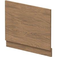 Balterley 700mm Straight Bath End Panel & Plinth - Antique Oak in Brown