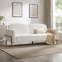 Home Detail Kale Sofa Bed in White | Size: 3 Seater