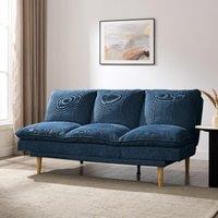 Home Detail Poppy Sofa Bed in Blue | Size: 3 Seater