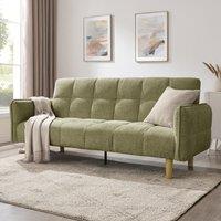 Home Detail Bergamot Sofa Bed in Green | Size: 3 Seater